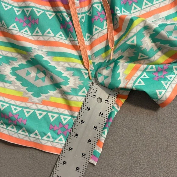 Chubbies Shorts Men M Colorful En Fuegos Aztec Mesh Lined Swim Trunk Beach - Picture 8 of 10